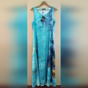 Watercolor maxi dress, HOST PICK, has pockets! C.O.Z.Y,  NWT